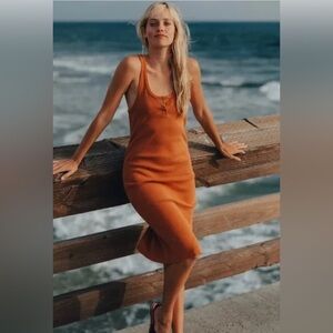 NWOT THE NORMAL BRAND MIDI DRESS, SIZE XS